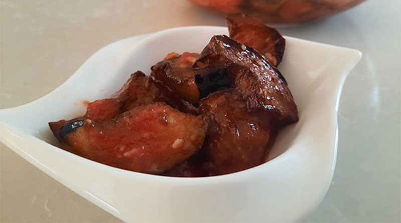 סלט חציל פיקנטי